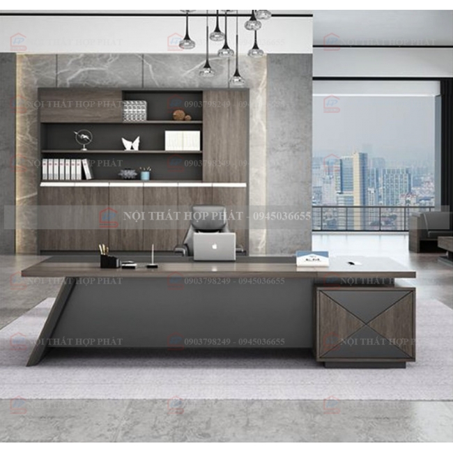 Bàn Làm Việc Cao Cấp Gỗ Thiết Kế BLVCCG010